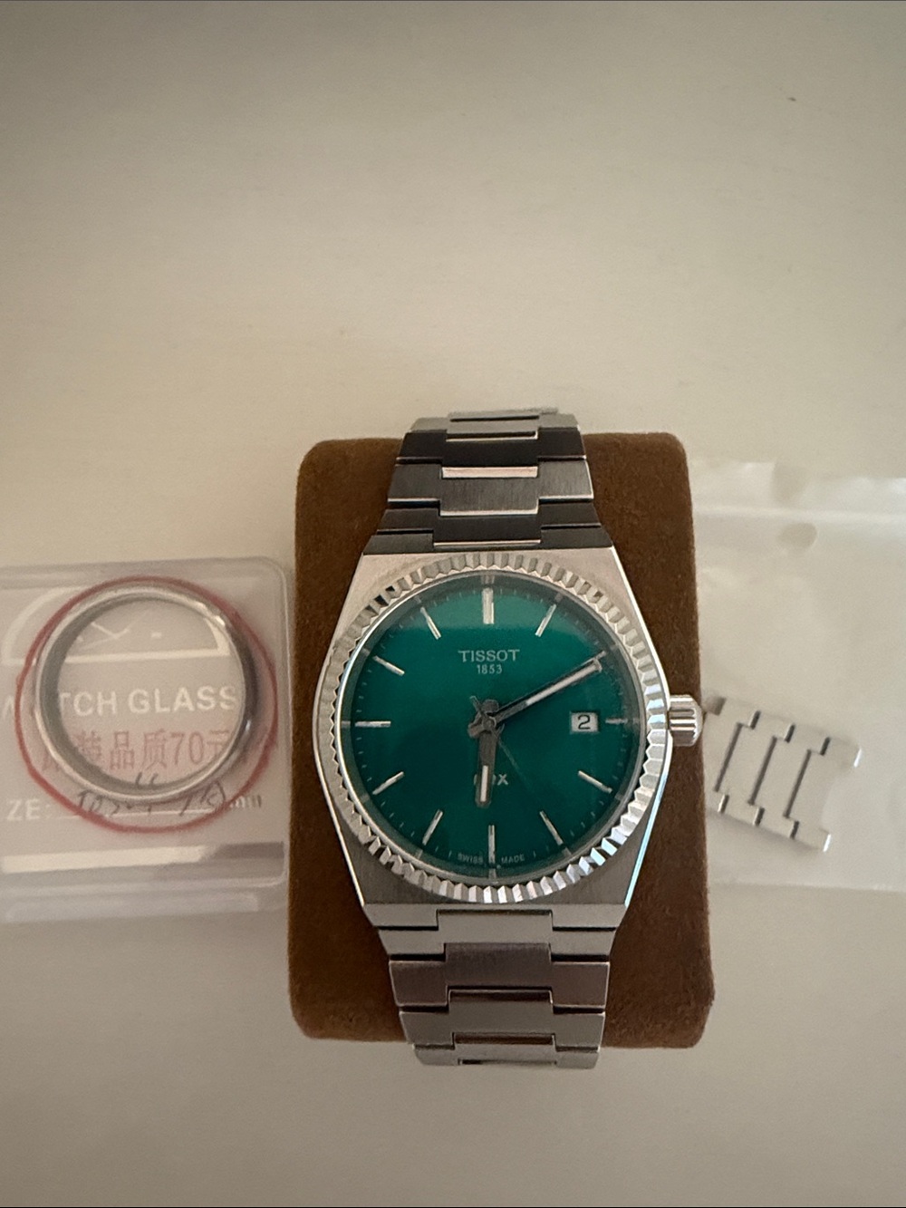 Tissot 35mm Quartz PRX - Emerald Sunburst Dial with 2 Bezel options